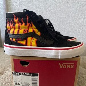 VANS SK8-HI Pro Thrasher Mens 5.5  Women's 7 canvas and suede NWT